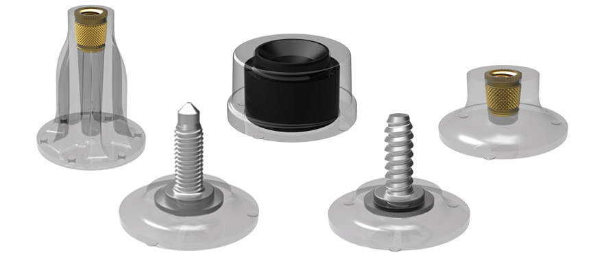 Unión con adhesivos ONSERT® Basic – Opciones de fijación de superficies