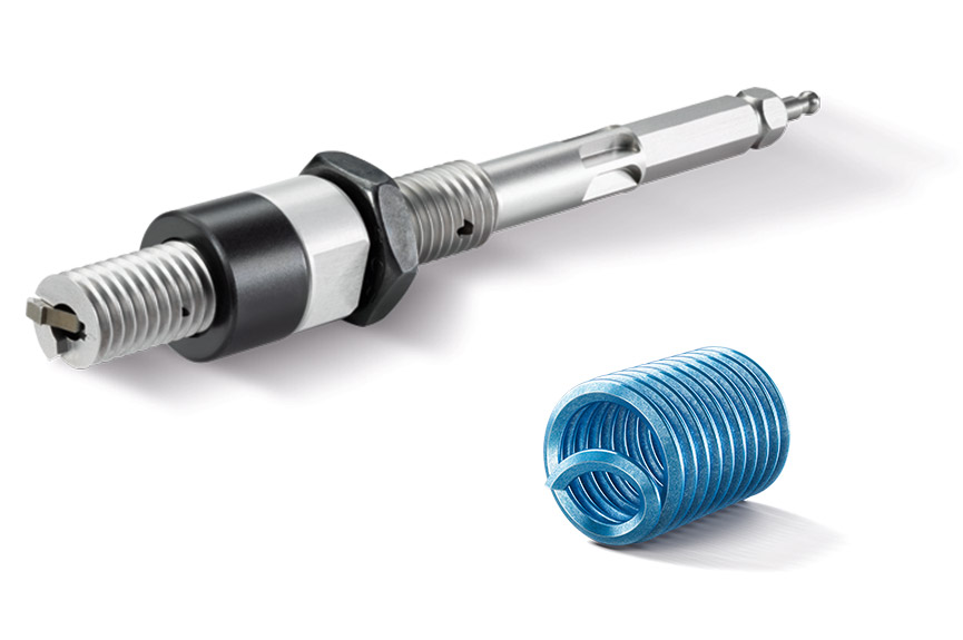 HELICOIL® Smart with installation mandrel – The thread insert with tang which does not have to be broken off