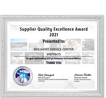 Supply Quality Excellence Award 2021
